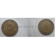 5 pfennig 1950 F - NSR